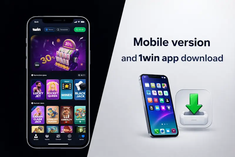 Mobile version and 1win app download